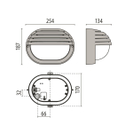 PII LED-Wandleuchte 4000K 6.5W   3100209 