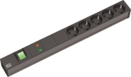 Bachmann 19" 1HE 5xSchuko 1xGVS  333.537 