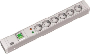 Bachmann 19" 1,5HE 6xSchuko      333.005 