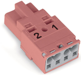 WAGO 770-292 Stecker,2-polig,pink 