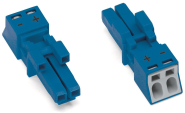 WAGO 890-1102 Buchse,2-polig,Kod. I,blau 