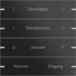 GIRA 5034126 Wippenset 4fach indiv. 