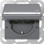 GIRA 455728 SCHUKO-Steckdose Klappdeckel 