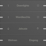 GIRA 5034905 Wippenset 4fach indiv. 