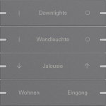 GIRA 5034928 Wippenset 4fach indiv. 