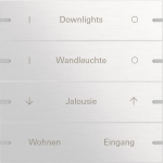 GIRA 503417 Wippenset 4fach indiv. 