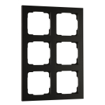 SGL Abdeckung Rahmen schwarz 2x3   78071 