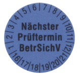 Beha 1238B Prüfetiketten 15mm 