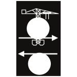 Schneider Symbolschild ws/sw    XACY4973 