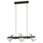 EGLO Hängeleuchte/3 Schwarz/Holz   43426 