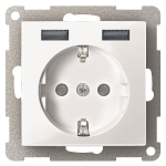 Elso Steckdose m.USB 16A/250V  ELG365344 
