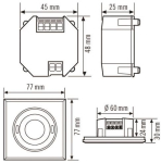 Esylux PD-FLAT-S 360i/8 SW    EP10428715 