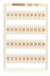 WAGO 209-753 WSB-Beschriftungskarte, als 