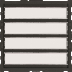 ELCOM Ruftaster LED-Schild 4/1   REU044Y 