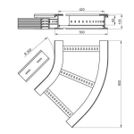  Flachbogen 45  halogenfrei grau 135x500 