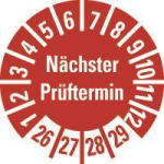 HEIN 185754 Prüfplakette NP 