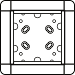 Ritto Portier Rahmen AP 1fach    1883199 