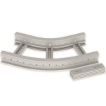 Flachbogen 45  halogenfrei grau 85x300 R 