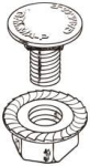 Legrand 346895 Schraube+Mutter P31 M6x10 