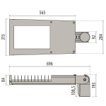 PIL LED-Strassenleuchte 4000K     306469 