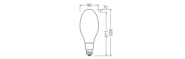 Ledvance HQL LED FILAMENT P 5400LM 29.1W 