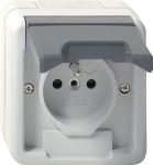 GIRA 048530 Steckdose Erdstift KS grau 