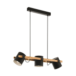 EGLO Hängeleuchte/3 E27 Schwarz-   43045 