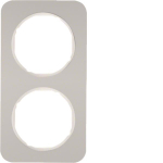 Berker Rahmen R.1 Alu/polarweiß 10122174 