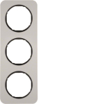 Berker Rahmen R.1 Alu/schwarz   10132184 