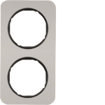 Berker Rahmen R.1 Alu/schwarz   10122184 