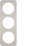 Berker Rahmen R.1 Alu/polarweiß 10132174 