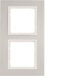 Berker Rahmen B.7 Alu/polarweiß 10126914 