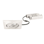 BRUM LED-Einbaustrahler eckig Weiß  BB14 