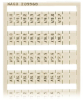 WAGO 209-968 WSB-Beschriftungskarte, als 