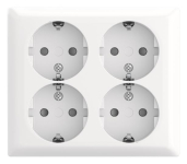 BJ 4fach Steckdose SCHUKO    404 EAB-524 
