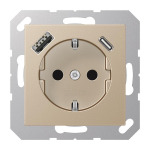 Jung SCHUKOsteckdose m.USB  A1520-15CACH 