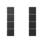 Jung Tastensatz komplett 4f   A504TSASWM 