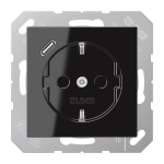 Jung SCHUKOsteckdose m.USB   A1520-18CSW 