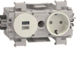 Hager Steckdose 1fach USB A+C GS16019016 