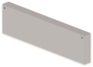 Unex Endstück lichtgrau            66433 