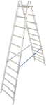 KRAU Sprossen-Doppelleiter (Alu)  124944 