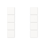 JG Tastensatz komplett 4fach   A504TSAWW 