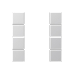 JG Tastensatz komplett 4fach   A504TSAAL 