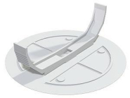 OBO UV 70 FD Federdeckel UP Ø84mm PS 