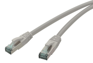 RED Patchkabel Cat.6A         10,0m grau 