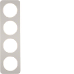 Berker Rahmen R.1 Alu/polarweiß 10142174 