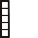 Berker RA 5F Q.7 GLAS SCHW      10156076 