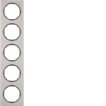 Berker Rahmen R.3 Alu/schwarz   10152284 