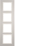 Berker Rahmen B.7 Alu/polarweiß 10146914 