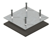 OBO DAT F Blindplatte f.Montageöffnung 